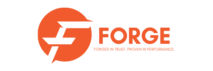 orange black minimal modern professional letter f company logo